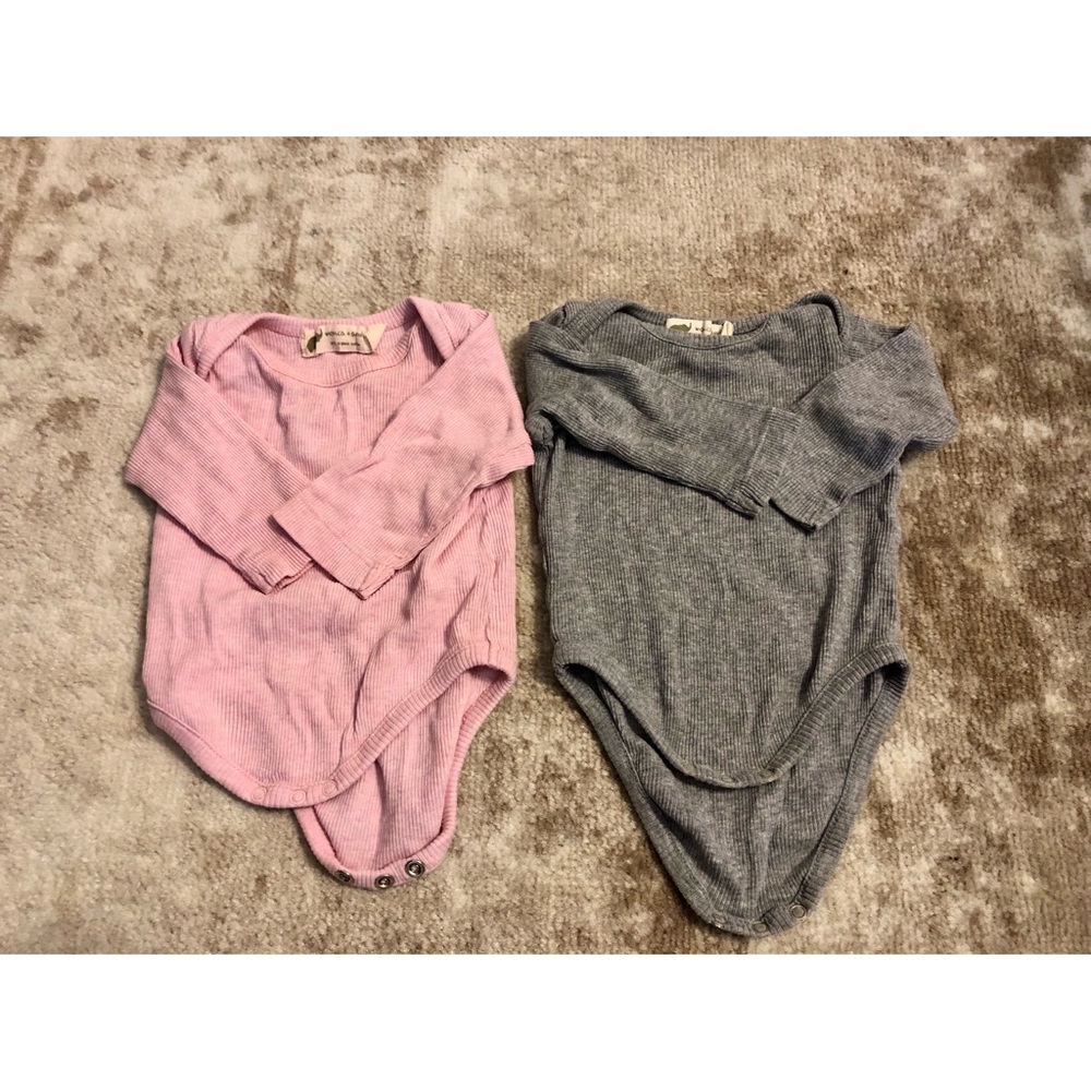 Monica + Andy organic cotton onesies 0-3 months